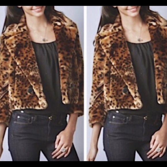 LOFT Jackets & Blazers - LOFT Faux Leopard Jacket w 3/4 Length Slee…